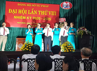 Sở Tư pháp Nam Định phấn đấu hàng năm có trên 80% tổ chức đảng hoàn thành tốt nhiệm vụ