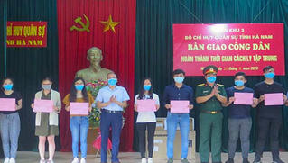 80 người cách ly tại Hà Nam về địa phương