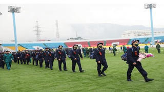 1.900 thanh niên ưu tú của Vùng mỏ hân hoan lên đường nhập ngũ