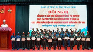 Nhiều tập thể, cá nhân tiêu biểu được khen thưởng tại hội nghị Đảng ủy Quân sự tỉnh Quảng Ninh 