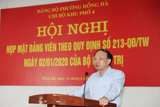 Bí thư Quảng Ninh dự Hội nghị họp mặt đảng viên nơi cư trú