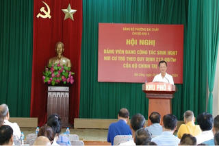 Chủ tịch tỉnh Quảng Ninh dự hội nghị Đảng viên sinh hoạt nơi cư trú