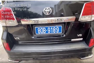 Phát hiện ô tô biển trắng lắp thiết bị lật biển số giả thành biển xanh 80B