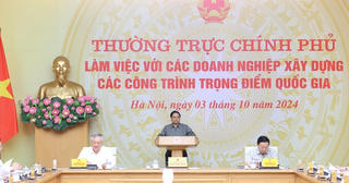 Thường trực Chính phủ làm việc với các doanh nghiệp xây dựng các công trình trọng điểm quốc gia