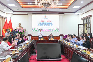 Thành lập Ban Tổ chức Giải báo chí toàn quốc về ngành Tư pháp lần thứ nhất 