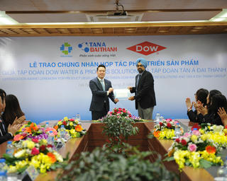 Tập đoàn Tân Á Đại Thành và Dow Water & Process Solutions  công bố thoả thuận hợp tác phát triển sản phẩm R.O tại Việt Nam