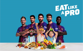 “Hãy ăn uống lành mạnh như ngôi sao bóng đá”