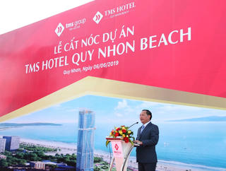 Cất nóc dự án khách sạn tiêu chuẩn 5 sao cao nhất Quy Nhơn  