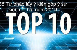 Bộ Tư pháp lấy ý kiến góp ý 10 sự kiện nổi bật năm 2019 