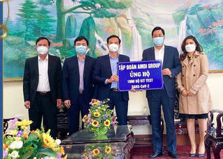 AMDI GROUP trao tặng huyện Thanh Thuỷ, Phú Thọ 1.000 bộ Kit Test nhanh COVID-19