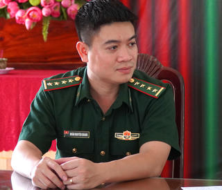 Đại úy Đoàn Nguyên Khang: “Sức trẻ - chí trẻ” ở đồn Biên phòng cửa khẩu Mỹ Quý Tây