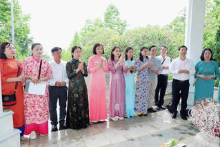 Sở Tư pháp Bình Thuận báo công và dâng hương tại Khu Di tích lịch sử Bộ Tư pháp 