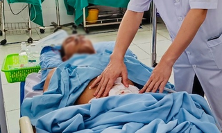 Kích hoạt báo động đỏ cứu bệnh nhân bị lưỡi cưa găm vào bụng 