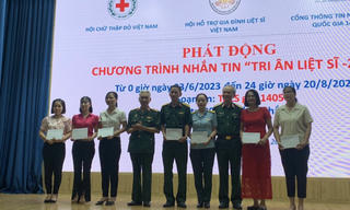 Phát động nhắn tin "Tri ân liệt sĩ - 2023”