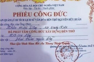 Sự việc ghi phiếu công đức không đúng quy định tại Thanh Hóa: Sở Văn hóa, Thể thao và Du lịch đã chỉ đạo kiểm tra, khắc phục 