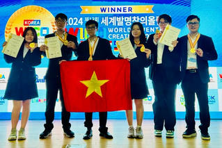 Mang 'vỏ lạc' vào nghiên cứu, nhóm học sinh Việt Nam xuất sắc giành huy chương Vàng