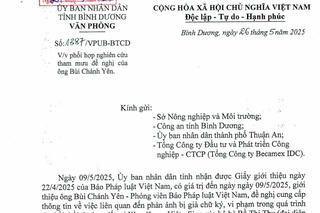 Vụ Cty Becamex ủy quyền cho nhân viên đi mua đất: UBND Bình Dương yêu cầu các sở, ngành phối hợp tham mưu xử lý