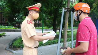 Hà Nội giám sát người dân về từ các địa bàn đang giãn cách ở Phủ Lý (Hà Nam)