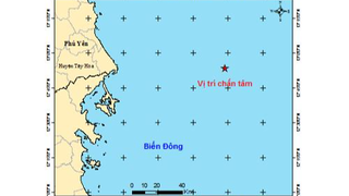 Biển Đông xuất hiện 2 trận động đất