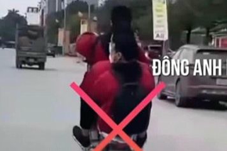 Xử phạt 3 học sinh bốc đầu xe máy