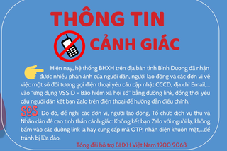Cảnh báo tình trạng lừa cập nhật lại thông tin 'ứng dụng VssID-BHXH số' 