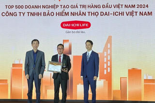 Dai-ichi Life Việt Nam vinh dự xếp thứ 55 trong 'Top 500 Doanh nghiệp tạo giá trị hàng đầu Việt Nam năm 2024'