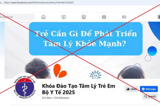 Cảnh báo fanpage giả mạo thông tin Bộ Y tế