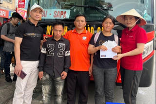 Hãng xe khách Sao Việt hỗ trợ nạn nhân bị 'chặt chém' gần 5 triệu đồng tiền taxi, xe ôm về Lào Cai