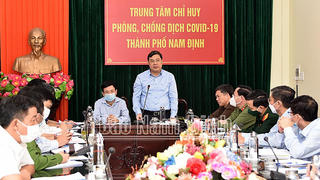 Trước 31/12, Thành phố Nam Định hoàn thành tiêm vaccine mũi 2 cho người dân từ 18 tuổi 