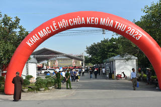 Hội chợ giới thiệu sản phẩm OCOP tại chùa Keo, Thái Bình