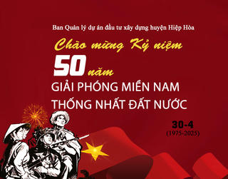 BQLDA đầu tư xây dựng huyện Hiệp Hòa chào mừng kỷ niệm 50 năm Ngày Giải phóng miền Nam, thống nhất đất nước