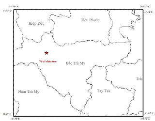 Quảng Nam liên tiếp chịu động đất tại Bắc Trà My