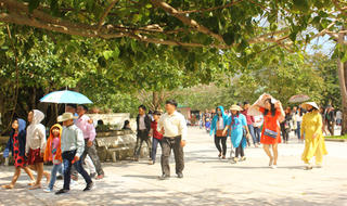 Chùa Linh Ứng (Đà Nẵng) hút khách ngày đầu năm