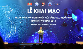 Khai mạc ngày hội khởi nghiệp đổi mới sáng tạo Quốc gia- Techfest Vietnam 2018