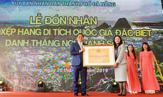 Danh thắng Ngũ Hành Sơn nhận bằng xếp hạng di tích quốc gia đặc biệt
