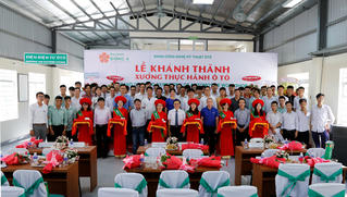 Hơn 5 tỷ đồng đầu tư xưởng thực hành ô tô Đại học Đông Á