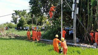 Công ty Điện lực Quảng Ngãi tổ chức diễn tập phòng chống thiên tai và tìm kiếm cứu nạn năm 2020