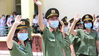 Đoàn nhân viên y tế Bệnh viện 199 (Bộ Công an) xuất quân chi viện cho TP HCM