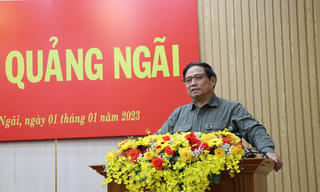 Thủ tướng Chính phủ chỉ đạo tỉnh Quảng Ngãi tăng cường phân cấp, phân quyền, cá thể hóa trách nhiệm đi đôi với kiểm tra, giám sát