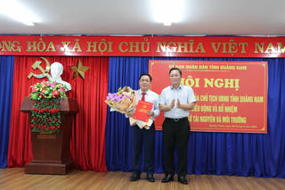 Chủ tịch TP Tam Kỳ được bổ nhiệm làm Giám đốc Sở TN&MT tỉnh Quảng Nam
