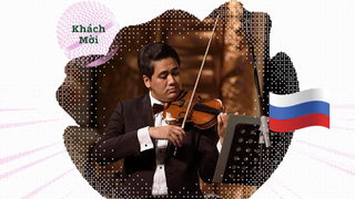Nghệ sỹ violin Bùi Công Duy trình diễn tại đêm hòa nhạc dành cho những người yêu nước Nga