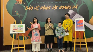 “Tê tê vô tội” chinh phục cuộc thi vẽ tranh cổ động bảo vệ động vật hoang dã