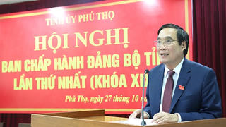 Đồng chí Bùi Minh Châu tái đắc cử Bí thư Tỉnh uỷ Phú Thọ khoá XIX