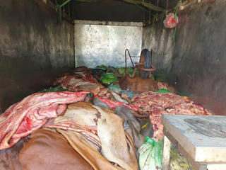 Phát hiện hơn 1 tấn da, mỡ động vật không có nguồn gốc