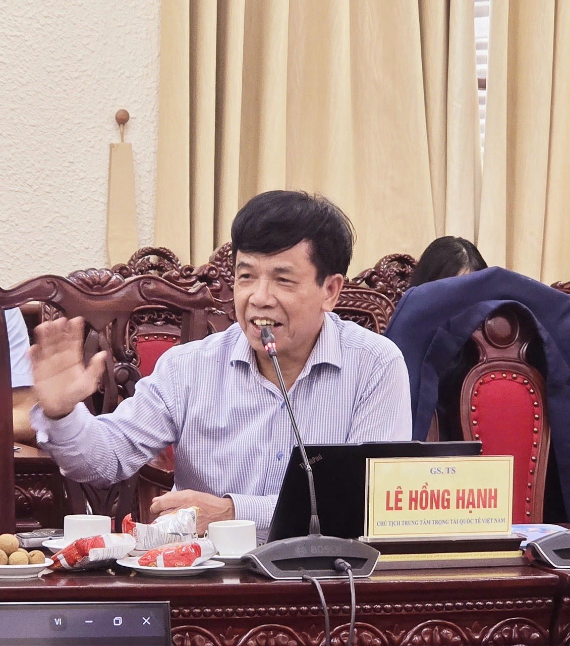 GS.TS Lê Hồng Hạnh - Chủ tịch Trung tâm Trọng tài Quốc tế Việt Nam 