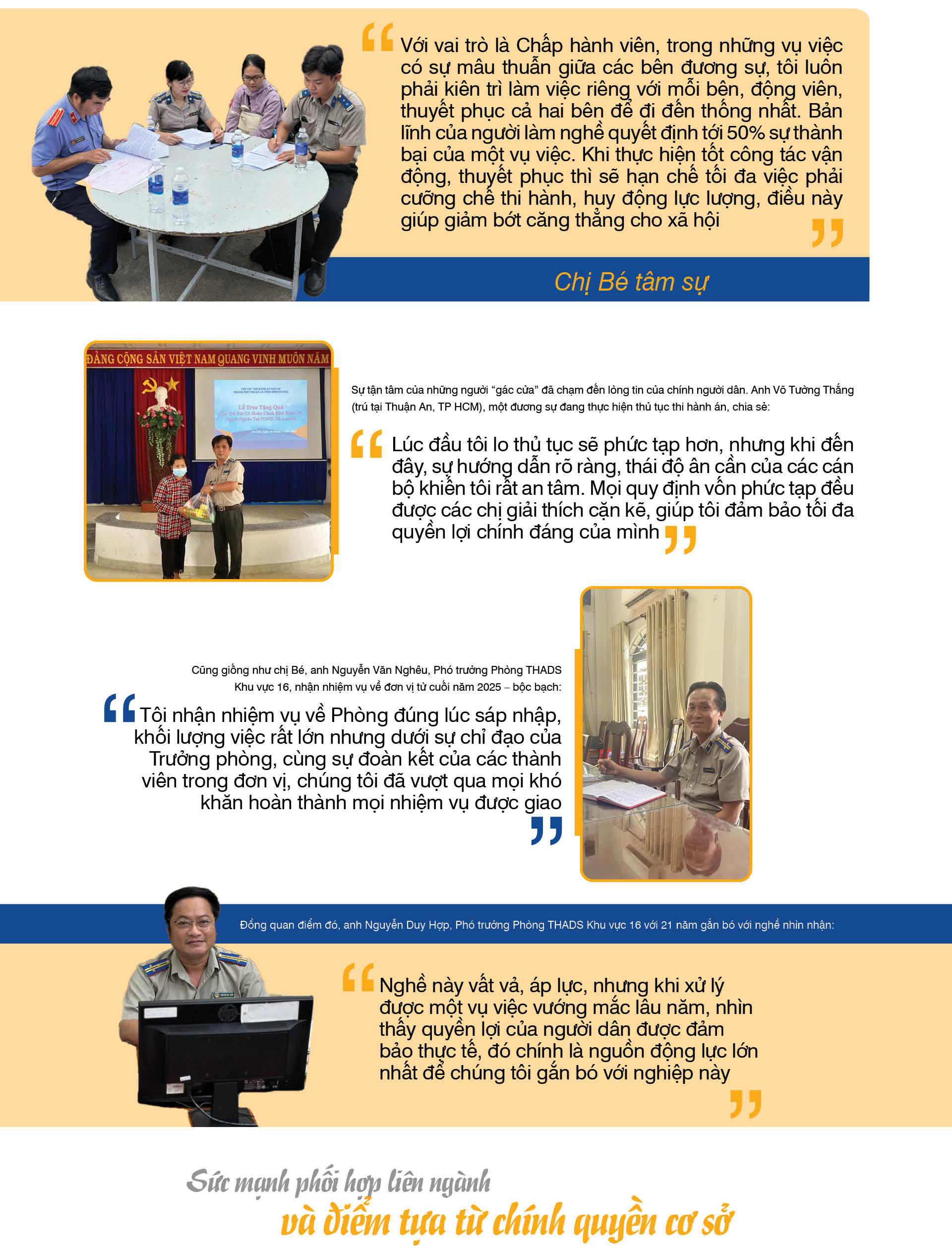 Phòng Thi hành án dân sự Khu vực 16, TP HCM (Bài 3): Sức mạnh phối hợp liên ngành trong hành trình "đưa công lý về đích"