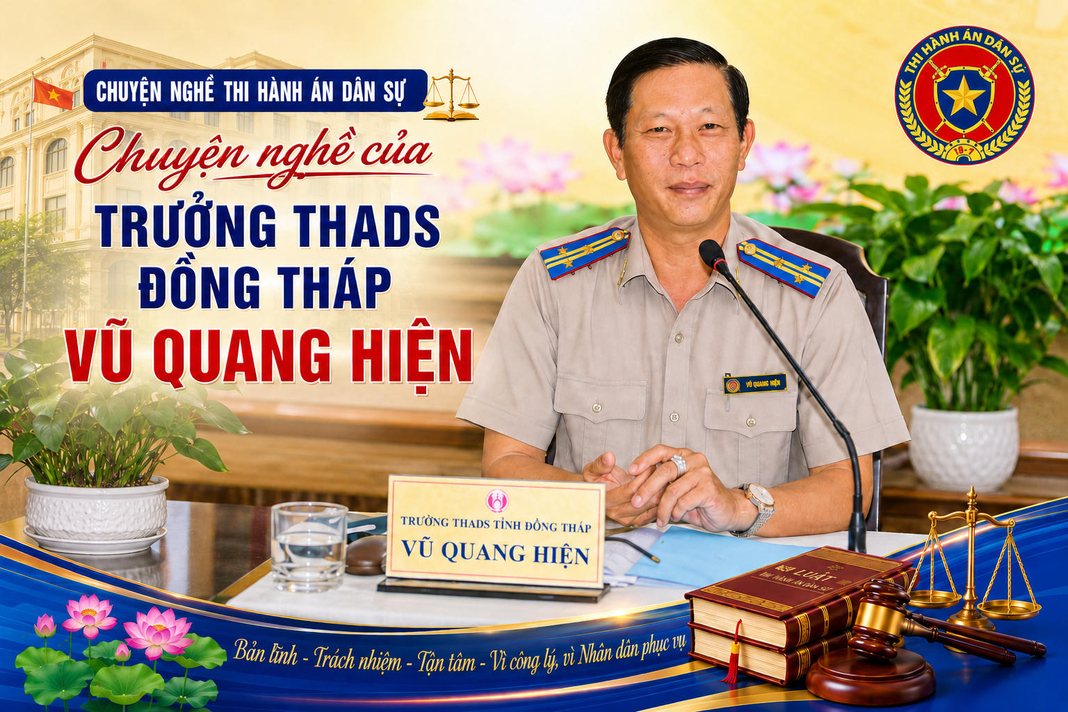Chuyện nghề của Trưởng THADS Đồng Tháp Vũ Quang Hiện