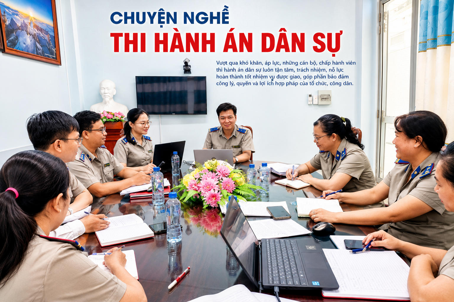 Ông Phan Thanh Việt chỉ đạo và điều hành hoạt động của Văn phòng THADS Đồng Tháp
