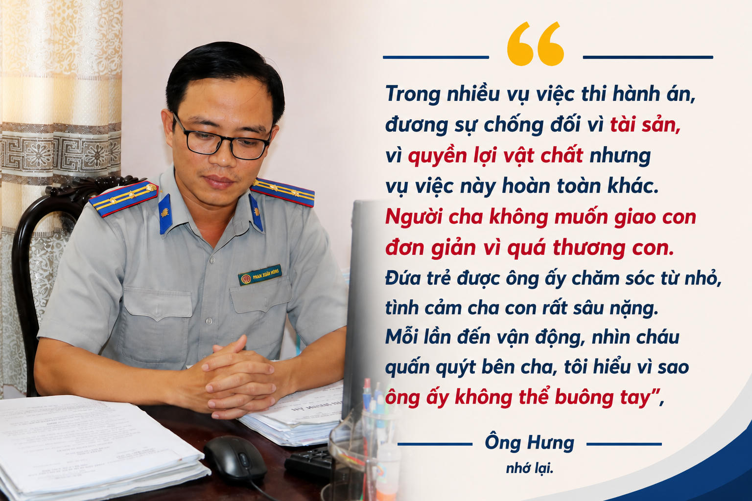 Chấp hành viên khởi kiện lấy lại tài sản bị tẩu tán và những câu chuyện nghề cảm động