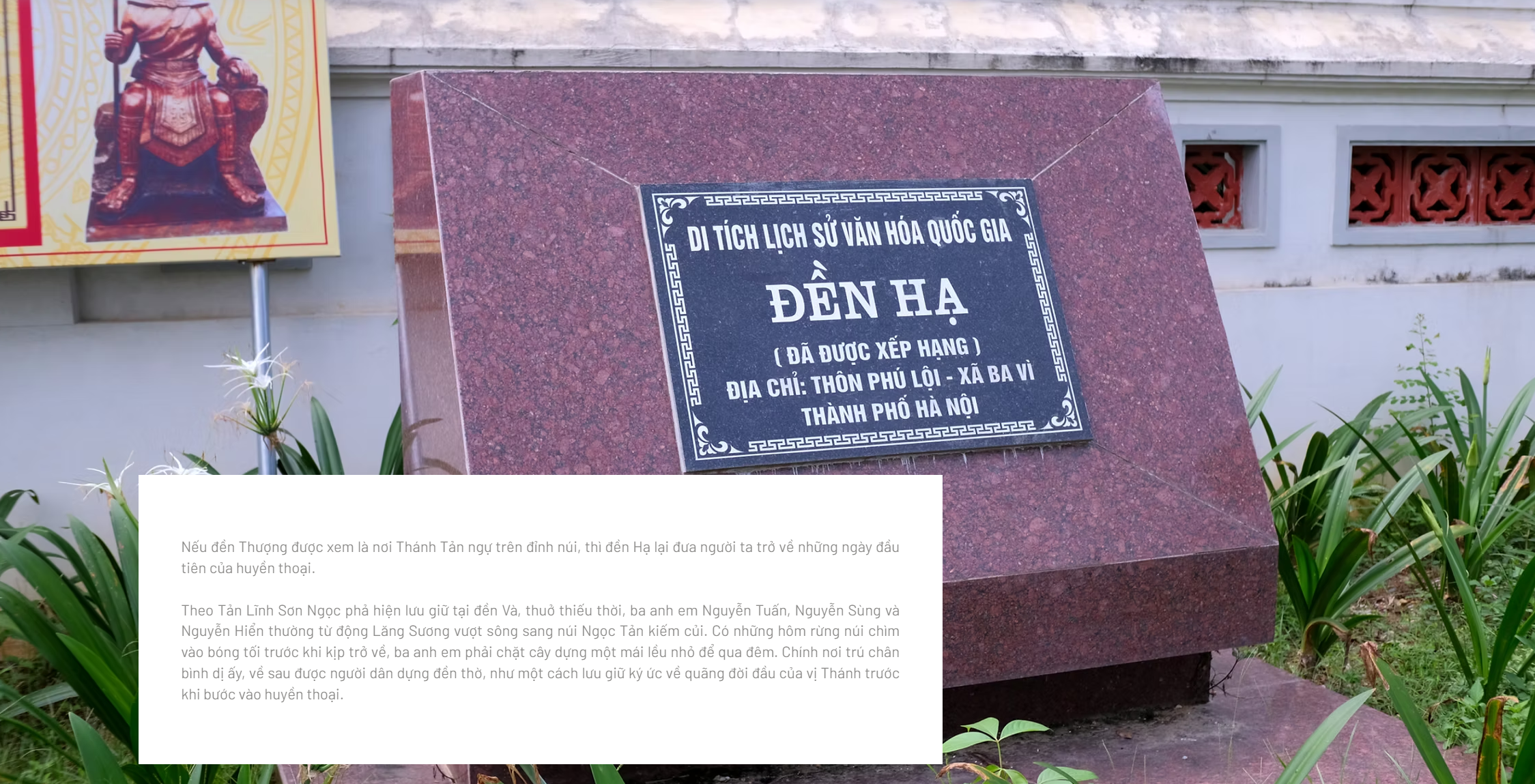 Tứ cung Xứ Đoài: Dấu ấn Tín ngưỡng thờ Tản Viên Sơn Thánh. Chương 2: Theo dấu chân Đức Thánh Tản qua 4 miền ký ức